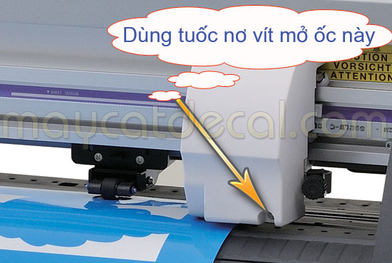 Cách sửa lỗi máy cắt Mimaki CG-SRIII không nhịp dao, bỏ chữ, bổ dao